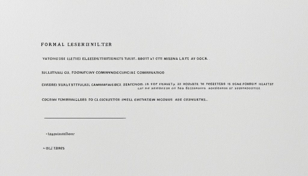 Key Elements of a Formal Letter