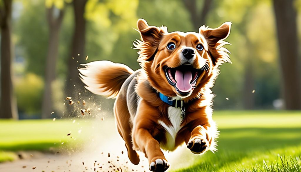 cartoon dog running