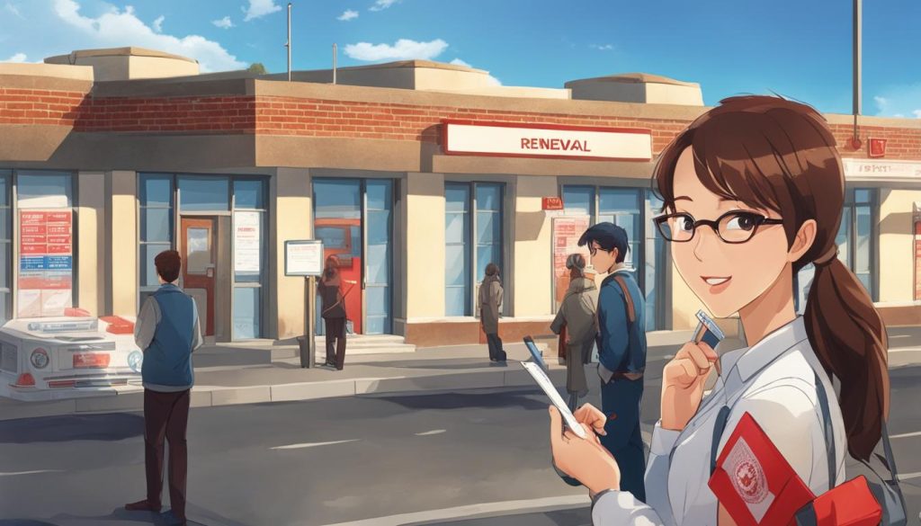 renew driving licence at post office