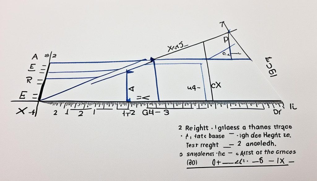 area of right-angled triangle