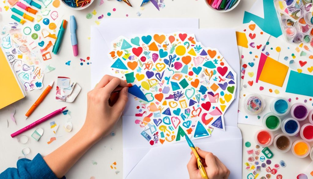 crafting a personalised envelope