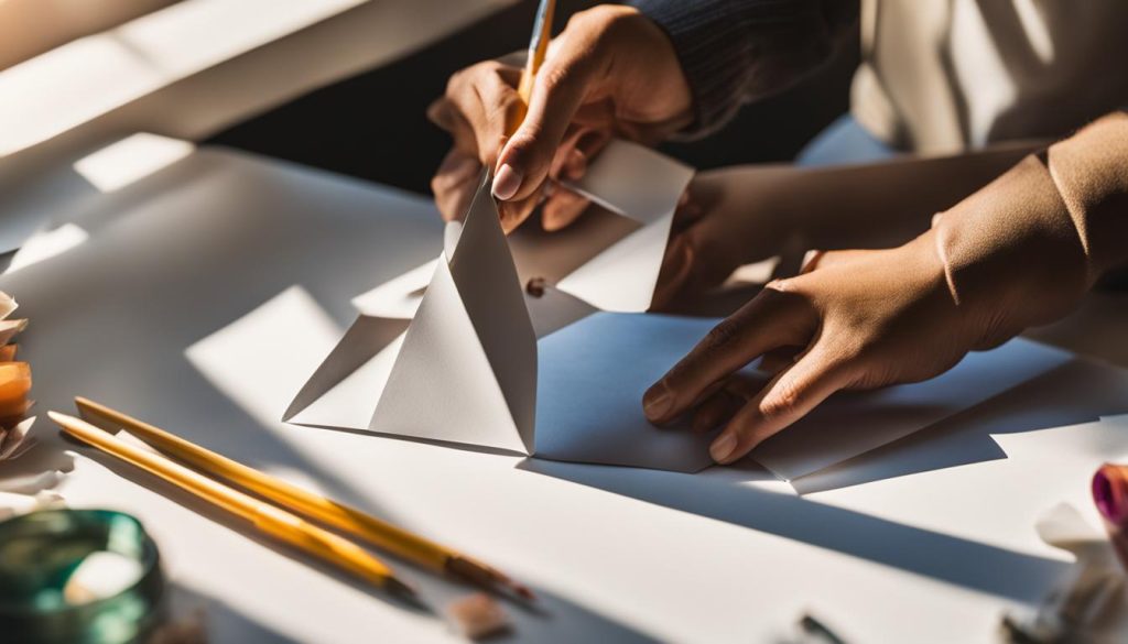 crafting envelopes at home