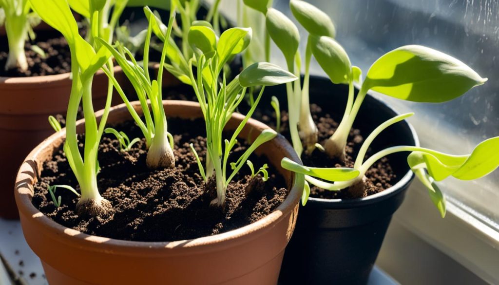 growing garlic in pots UK