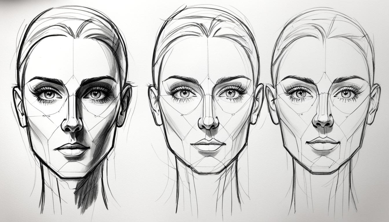 how to draw a face
