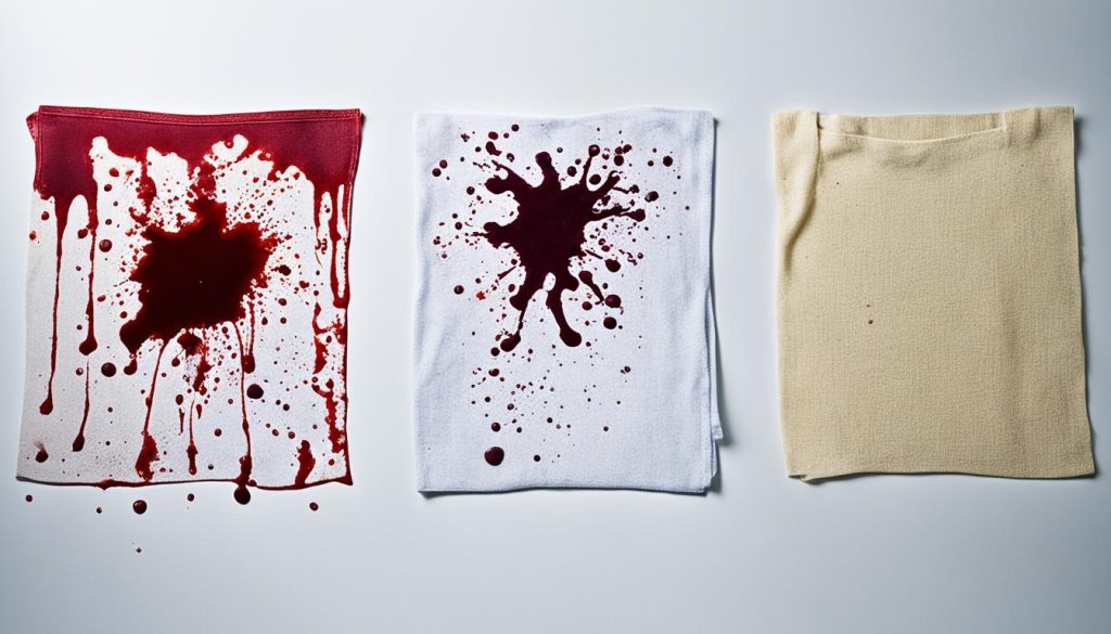 how to get dried blood out of clothes