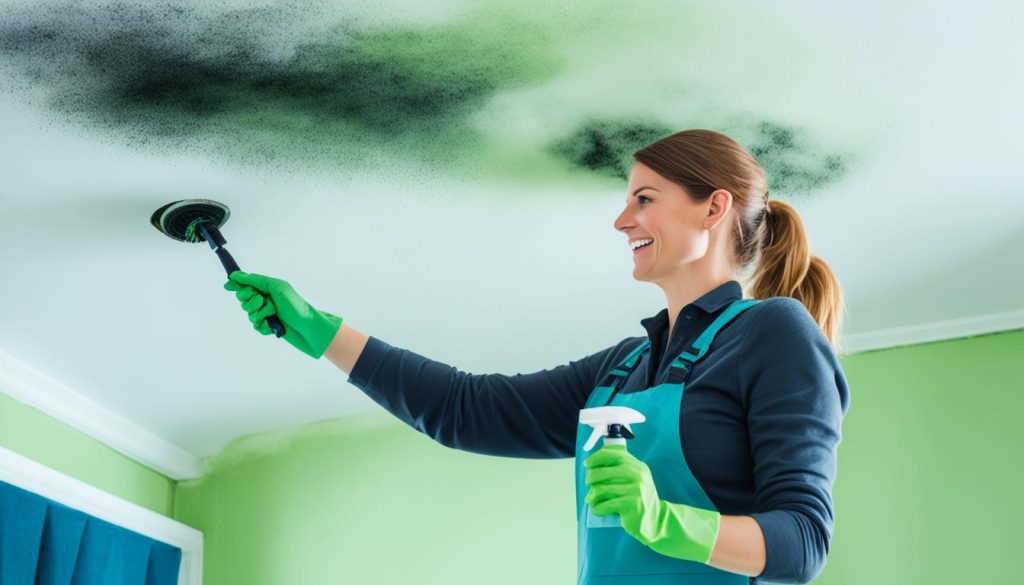 how to get rid of mould on ceiling