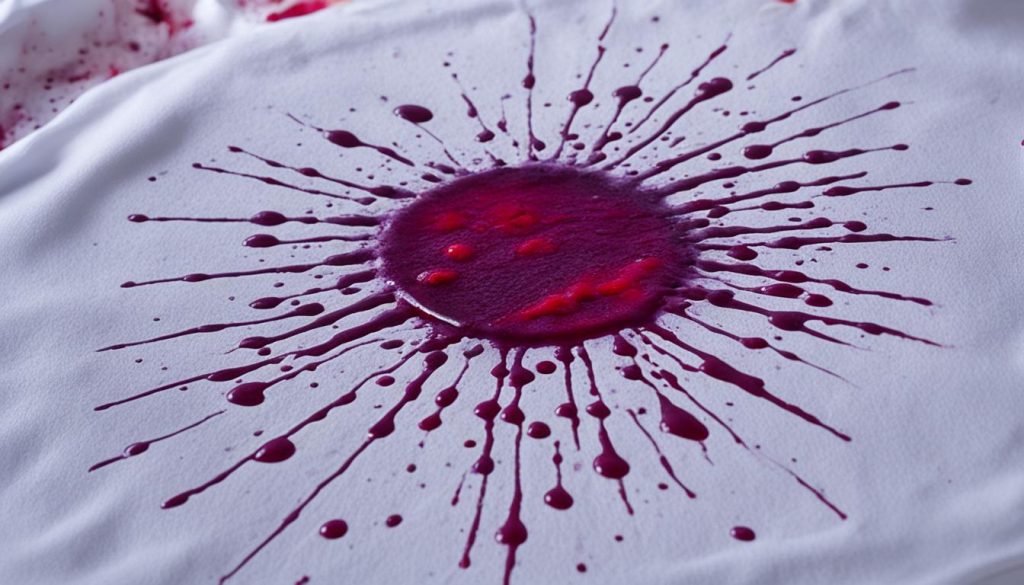how to remove old blood stains from colored clothes