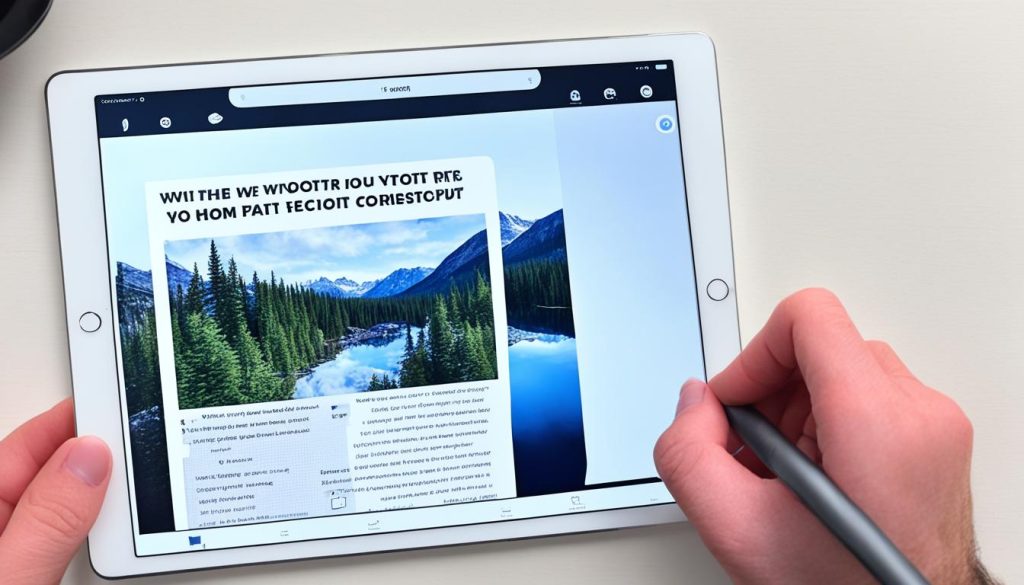 how to take screenshot on iPad