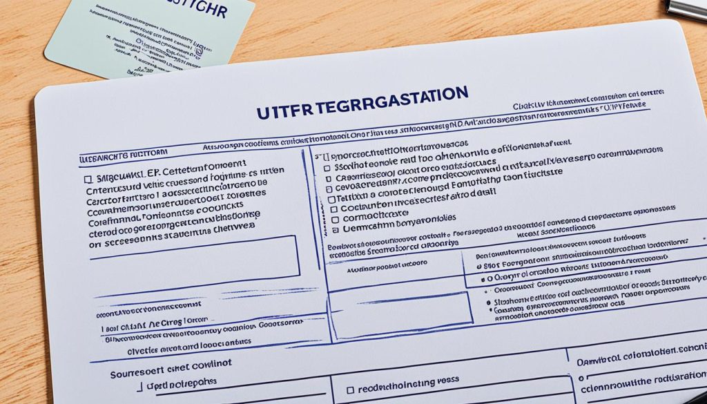 information required for utr registration