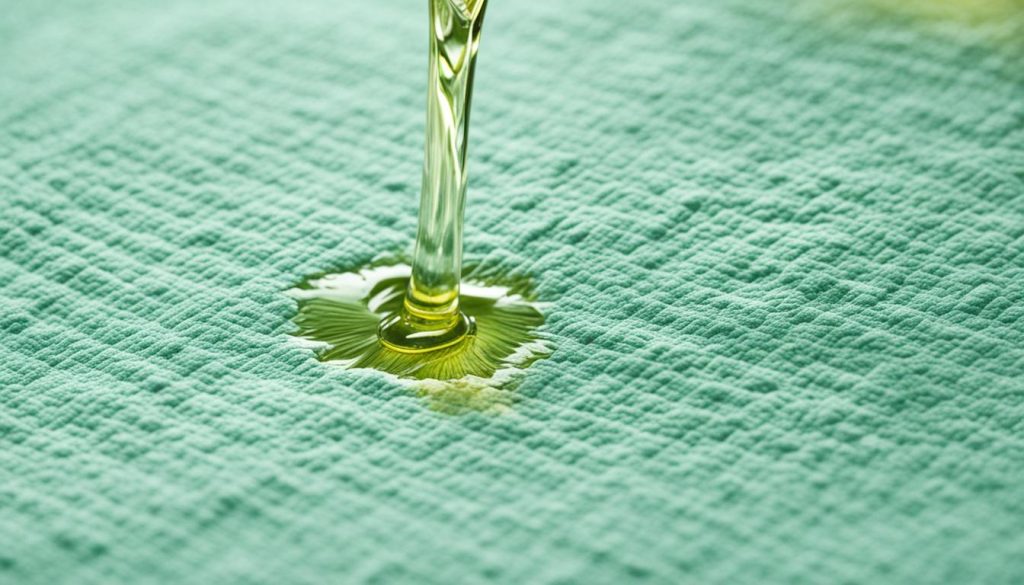 oil stain removal from fabrics