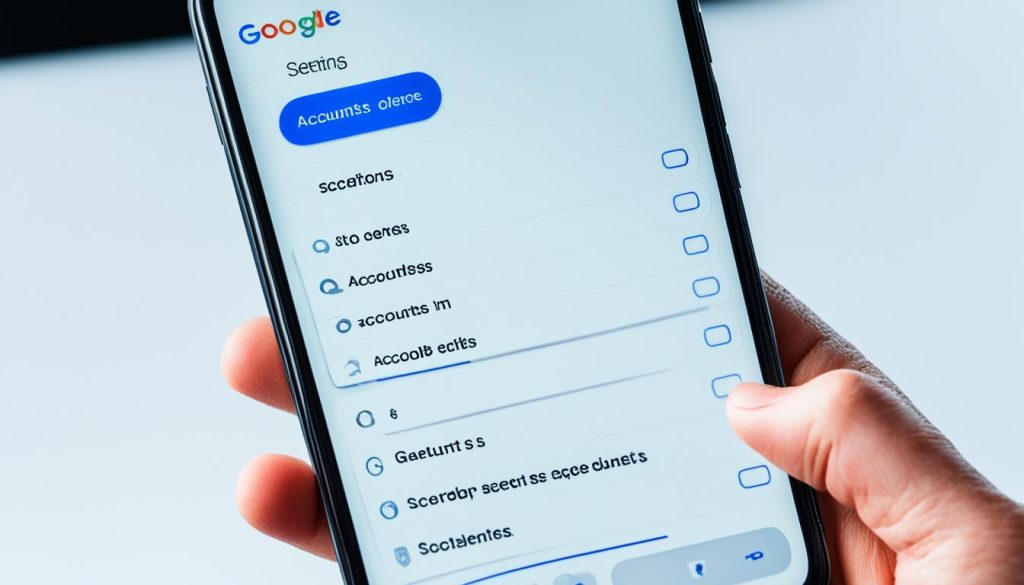 remove Google account from phone or tablet