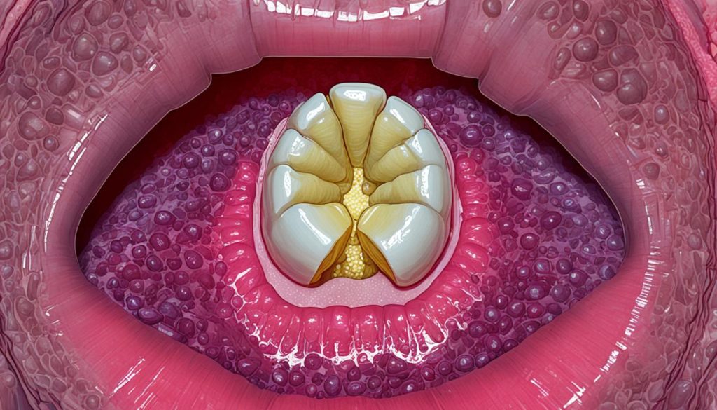 tonsil stones location