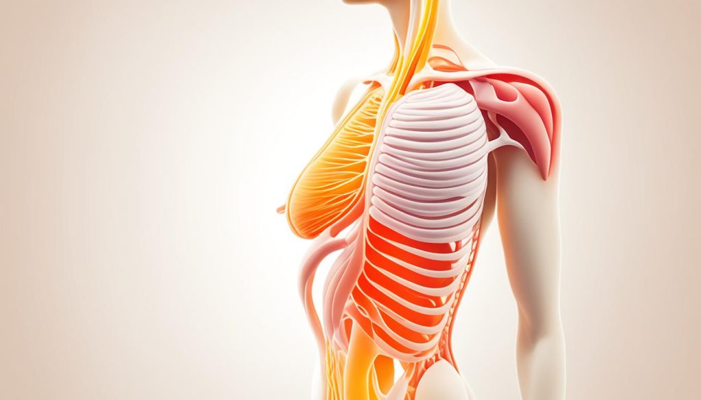 where is hiatal hernia pain located on a woman