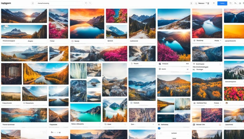 Instagram explore page