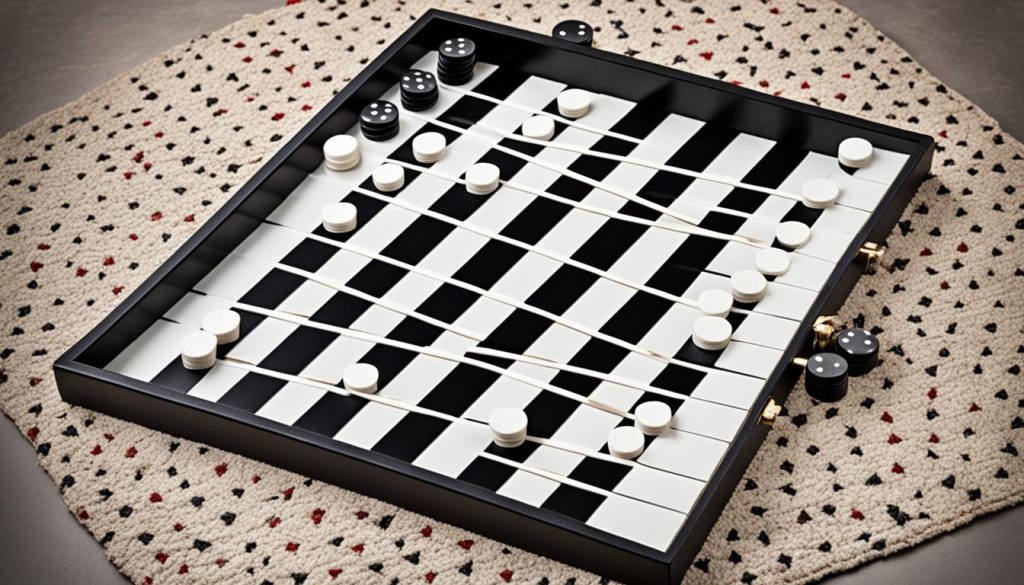 backgammon board setup