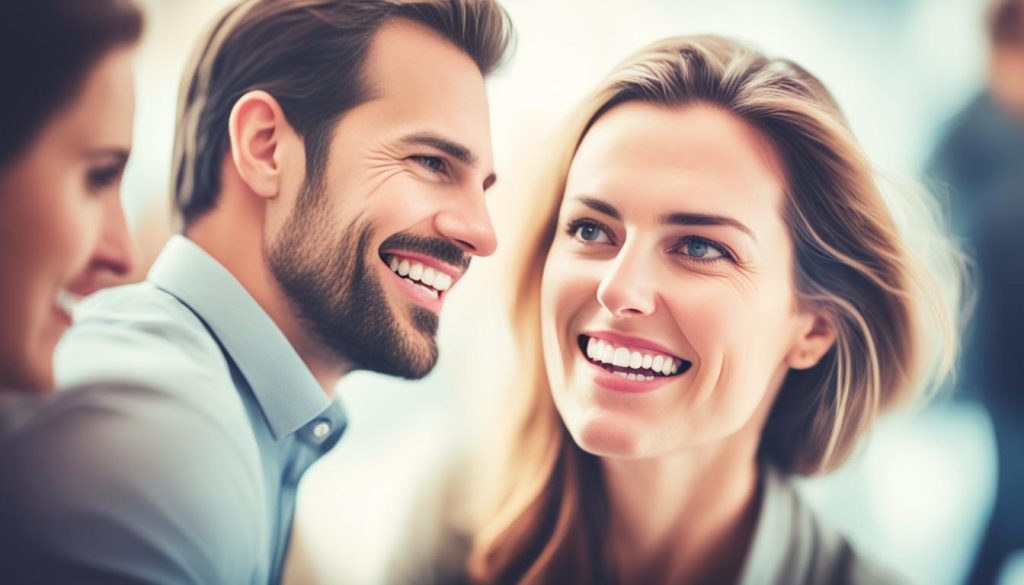 eye contact for flirting