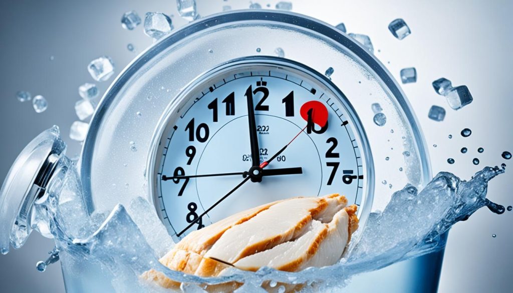 how to defrost chicken quickly in water