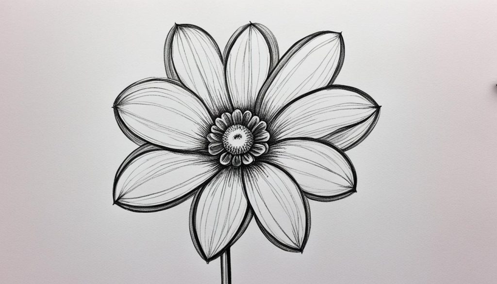 how to draw a flower for kids